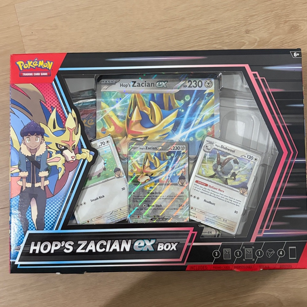 Hop's Zacian ex Box